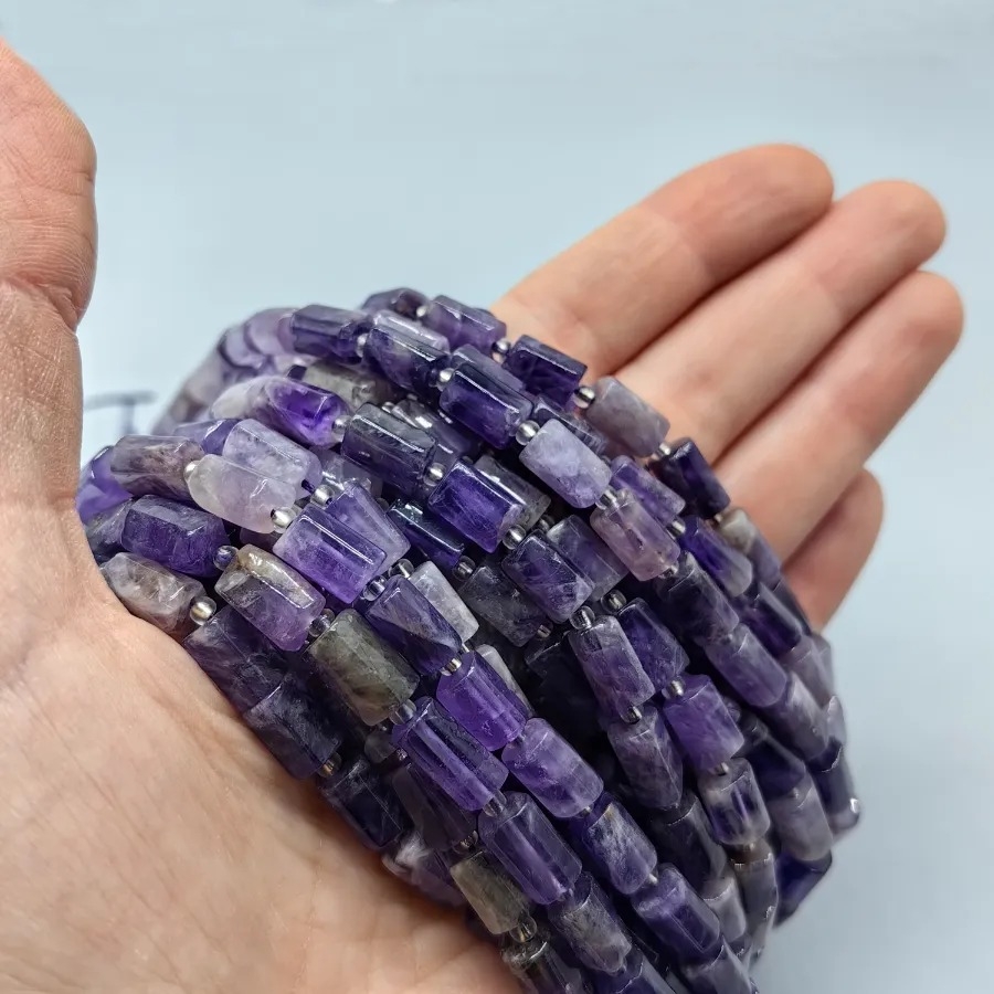 6x10%20mm%20Ametist%20(AAA%20Kalite)%20Silindir%20Kesim%20Doğal%20Taş%20Dizi