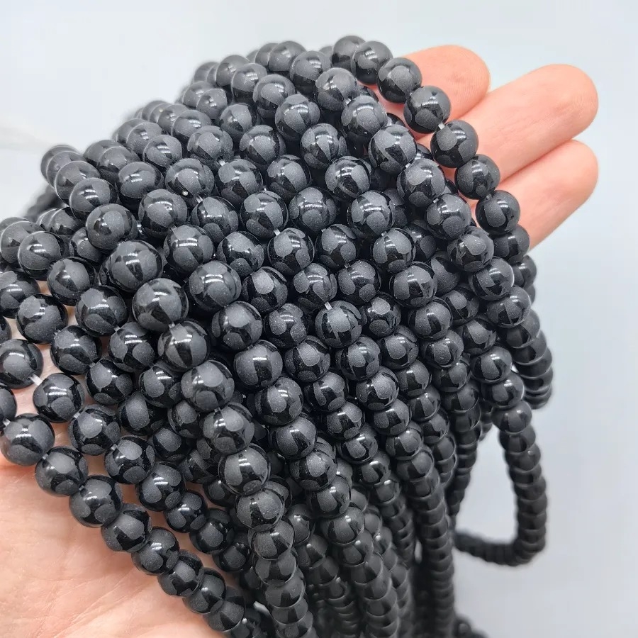 8%20mm%20Desenli%20Oniks%20Siyah%20Doğal%20Taş