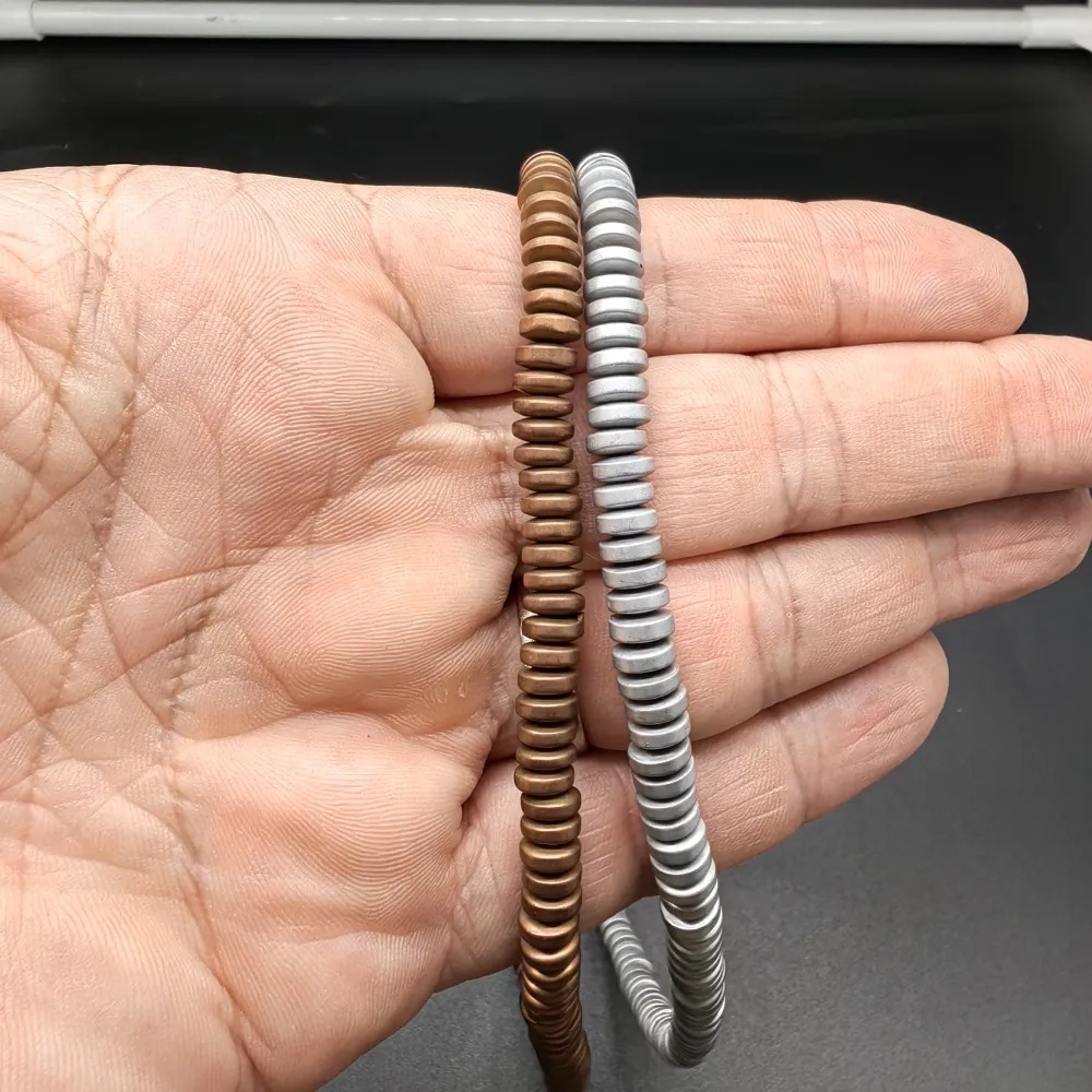 2x6%20mm%20Mat%20Gümüş%20Renk%20Disk%20Rondela%20%20Hematit%20Doğal%20Taş