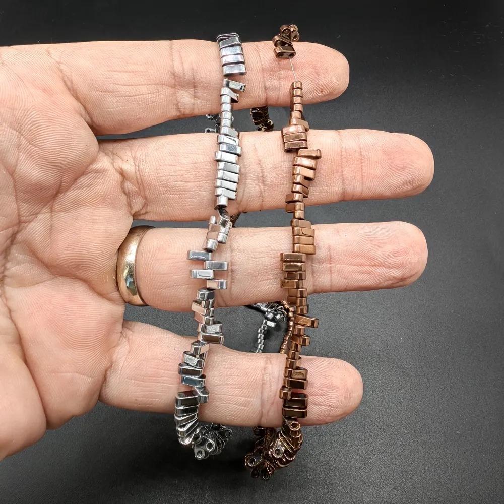 2x6%20mm%20Bakır%20Renk%20Çift%20Delikli%20Tila%20Hematit%20Doğal%20Taş