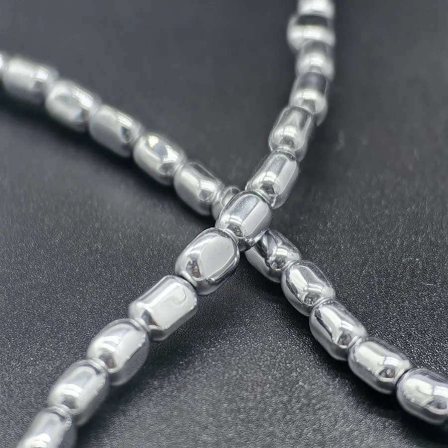 4x6%20mm%20Gümüş%20Renk%20Yassı%20Arpa%20%20Hematit%20Doğal%20Taş