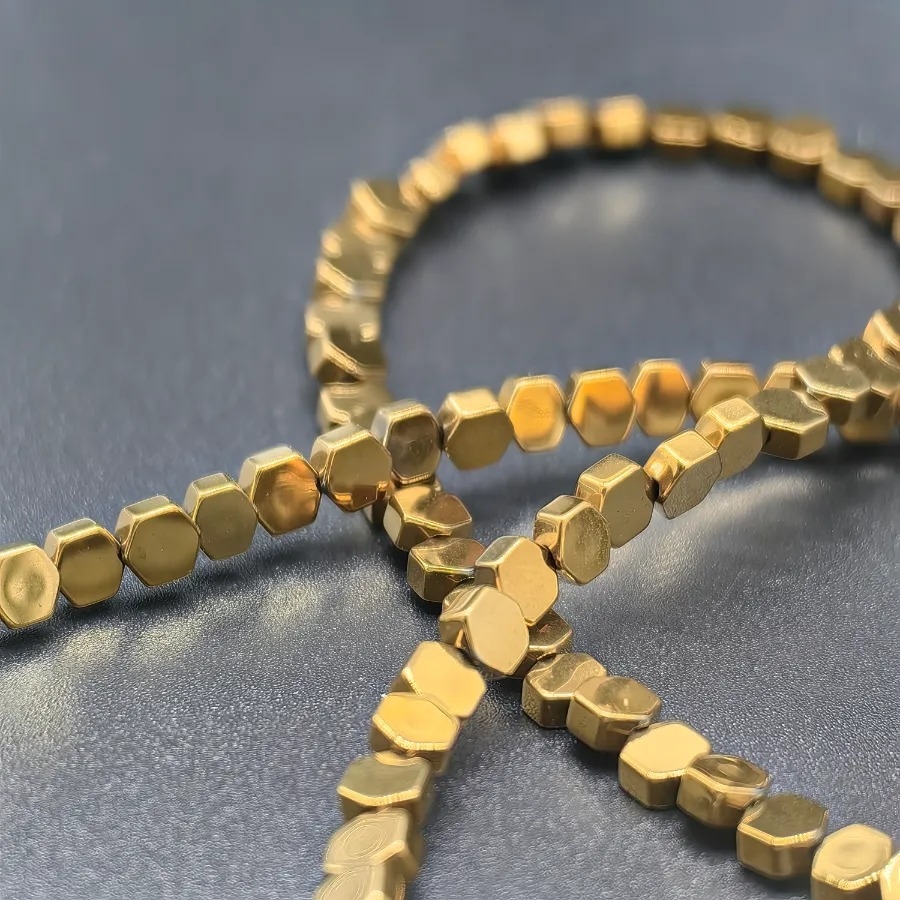 2x4%20mm%20Altın%20Sarı%20Beşgen%20%20Hematit%20Doğal%20Taş