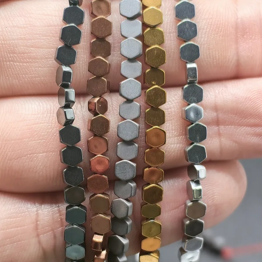 2x4%20mm%20Mat%20Gri%20Beşgen%20%20Hematit%20Doğal%20Taş