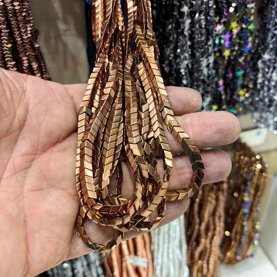 2x6%20mm%20Bakır%20Renk%20Balık%20Sırtı%20Hematit%20Doğal%20Taş