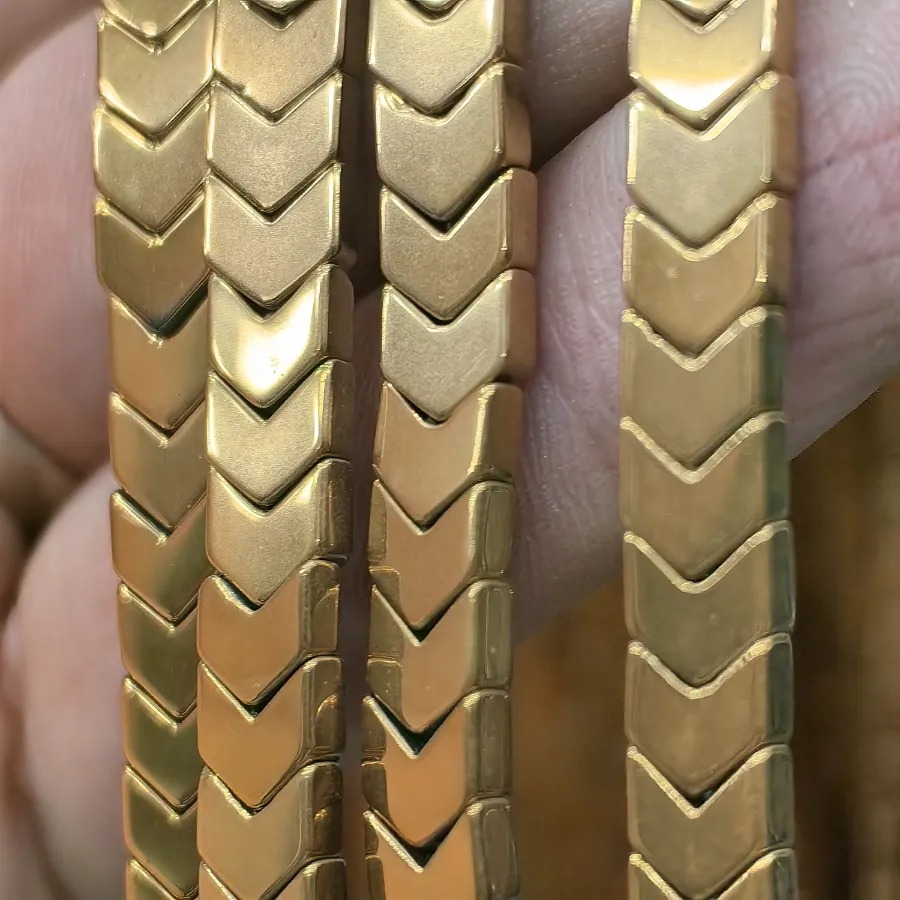 3x6%20mm%20Altın%20Sarı%20Çavuş%20Kesim%20Kesim%20Hematit%20Doğal%20Taş