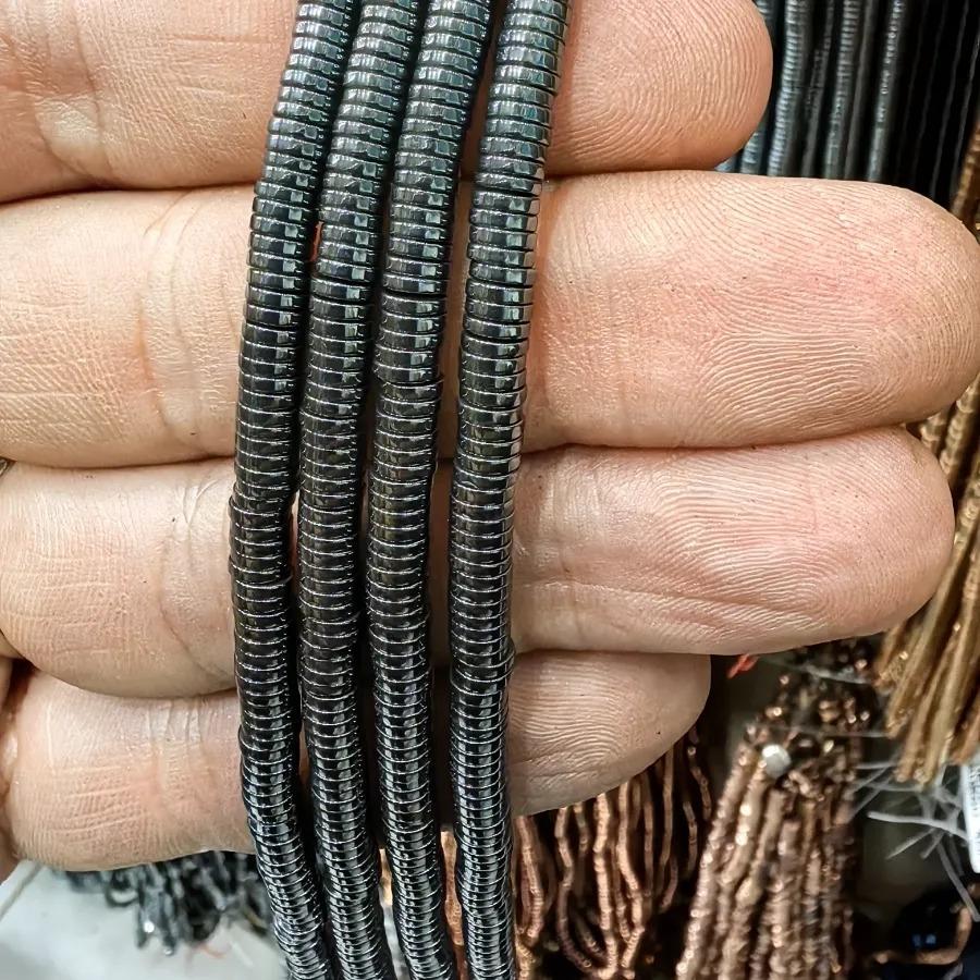 1x4%20mm%20Füme%20Disk%20Rondela%20Hematit%20Doğal%20Taş