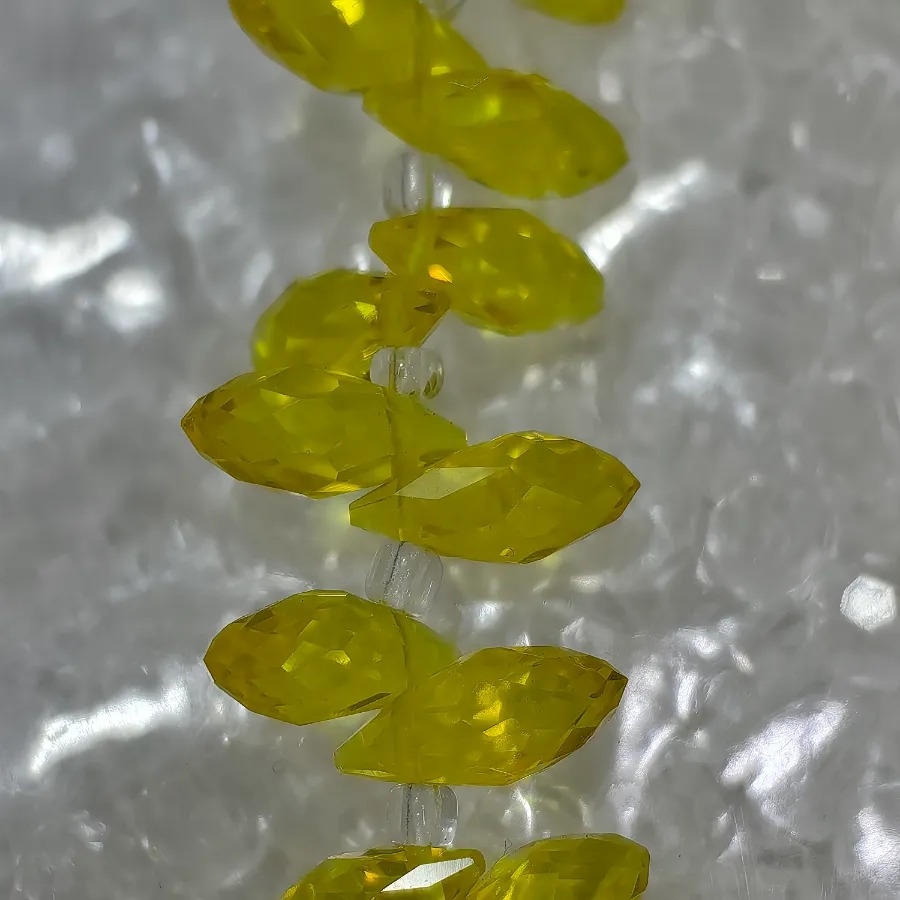 Sarı%20Damla%20Kesim%20Kristal%20Boncuk
