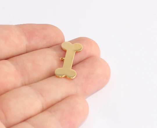 11x26mm%2024k%20Parlak%20Altın%20Kaplama%20Köpek%20Kemiği,%20Evcil%20Hayvan%20figürü