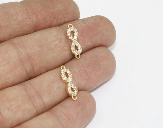 24%20Ayar%20Altın%20Kaplama%20Beyaz%20Zirkon%20Taşlı%20Çift%20Kulplu%20Sonsuzluk%20Charms,%20Sonsuzluk%20Kolye%20Ucu