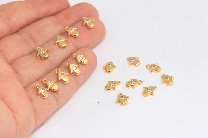 24%20Ayar%20Altın%20Kaplama%20Zirkon%20Taşlı%20Beyaz%20Fatima%20Eli%20Charms,%20Fatima%20Eli%20Kolye%20Ucu