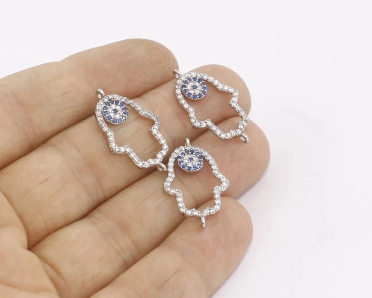 24%20Ayar%20Altın%20Kaplama%20Mavi%20Beyaz%20Zirkon%20Taşlı%20Çift%20Kulplu%20El%20içi%20Nazar%20Charms,%20El%20içi%20Nazar%20Kolye%20Ucu