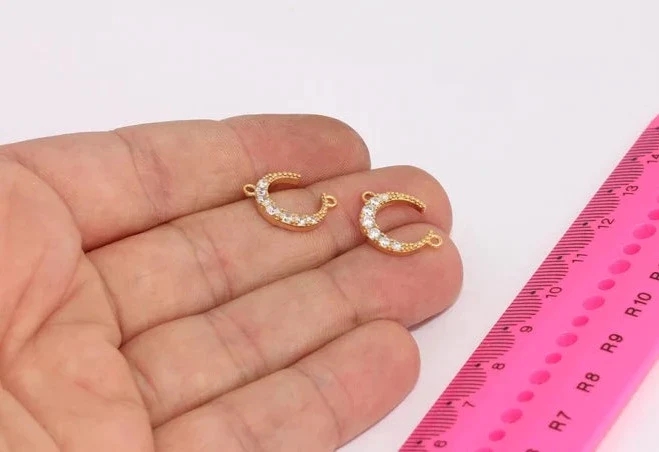 24%20Ayar%20Altın%20Kaplama%20Beyaz%20Zirkon%20Taşlı%20Çift%20Kulplu%20Ay%20Charms,%20Ay%20Kolye%20Ucu
