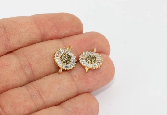 24%20Ayar%20Altın%20Kaplama%20Çift%20Kulplu%20Yeşil%20Zirkon%20Taşlı%20Parlak%20Yuvarlak%20Charms,%20Yuvarlak%20Kolye%20Ucu