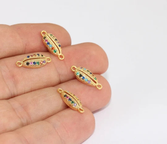 24%20Ayar%20Altın%20Kaplama%20Renkli%20Zirkon%20Taşlı%20Çift%20KulpluDeniz%20Kabuğu%20Charms,%20Deniz%20Kabuğu%20Kolye%20Ucu
