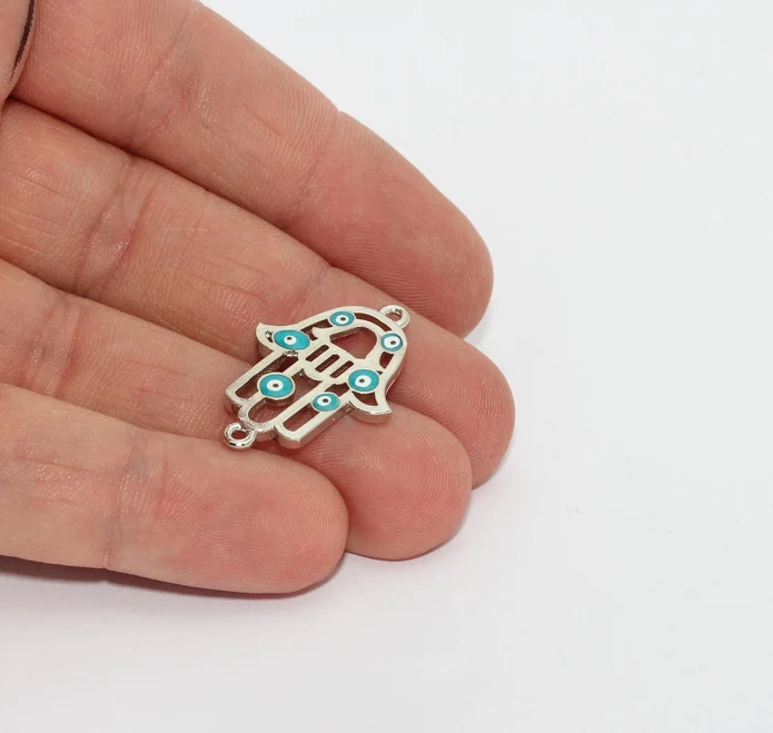 Gümüş%20Kaplama%20Beyaz%20Zirkon%20Taşlı%20Çift%20Kulplu%20Fatima%20Eli%20Nazar%20Charms,%20Fatima%20Eli%20Nazar%20Kolye%20Ucu