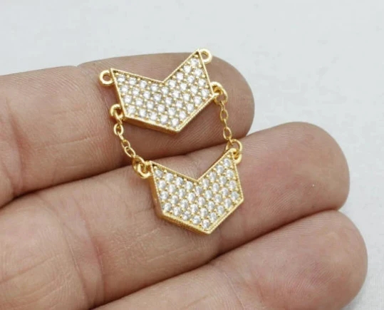 24%20Ayar%20Altın%20Kaplama%20Beyaz%20Zirkon%20Taşlı%20Çift%20Kulplu%20İkili%20Ok%20charms,%20Çavuş%20Kolye%20Ucu