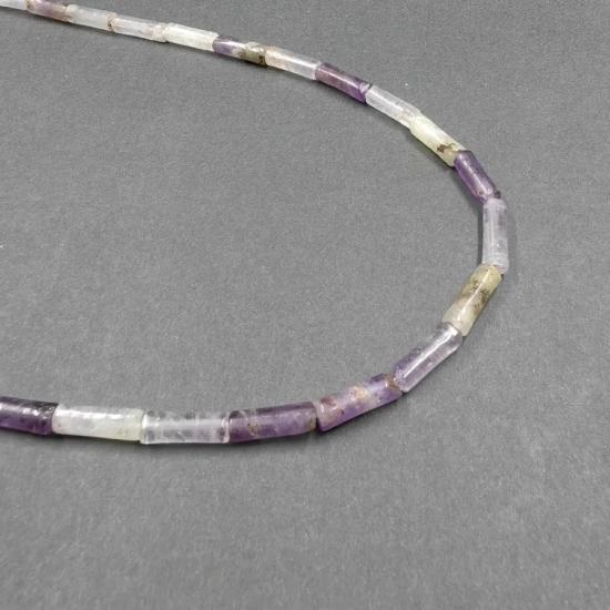 5 MM Tüp Kesim Ametist (AAA Kalite) Doğal Taş Dizi