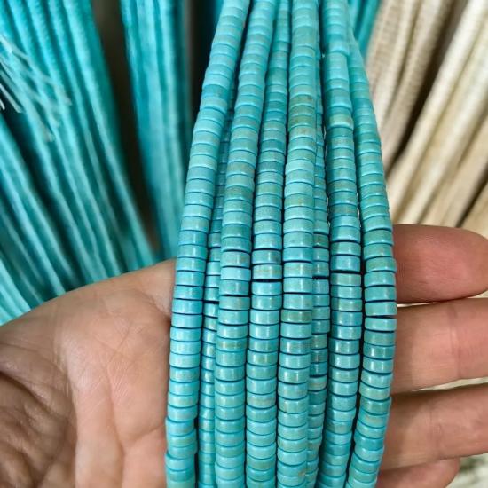 6 mm Disk Turkuaz Firuze Taşı Turkuaz Doğal Taş