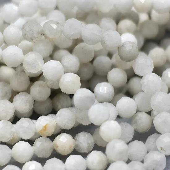 4 mm Aytaşı (AAA Kalite) Fasetli Küre Kesim Doğal Taş Dizi