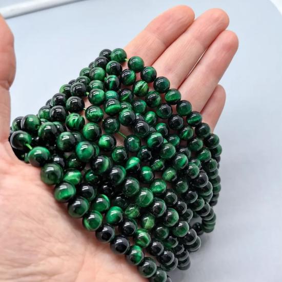 8 mm Kaplan Gözü Küre Kesim Doğal Taş Dizi