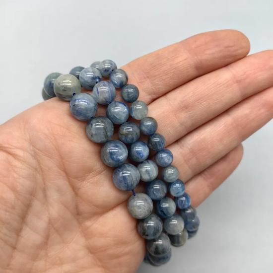 6 mm Kyanit Küre Kesim Doğal Taş Dizi