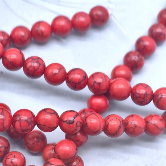 8 mm Mercan Küre Kesim Doğal Taş Dizi