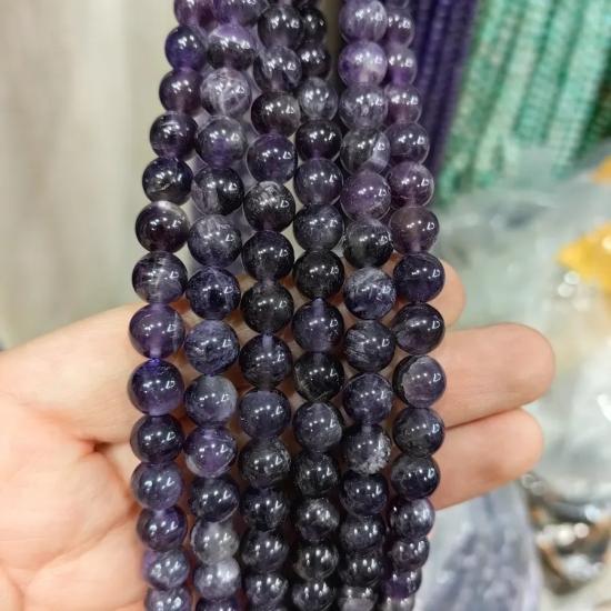 10 mm Ametist (AAA Kalite) Küre Kesim Doğal Taş Dizi
