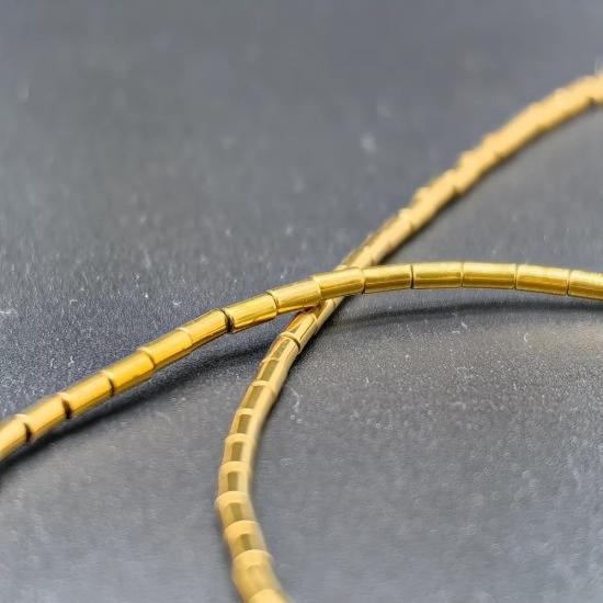 4 mm Silindir  Hematit Doğal Taş
