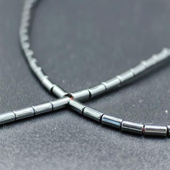 4 mm Silindir  Hematit Doğal Taş