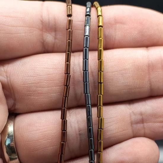 4 mm Silindir  Hematit Doğal Taş