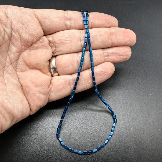 4 mm Dikdörtgen  Hematit Doğal Taş