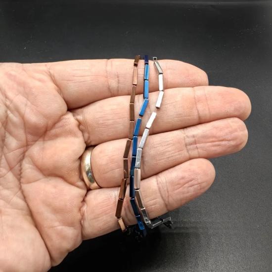 8 mm İnce Dikdörtgen  Hematit Doğal Taş
