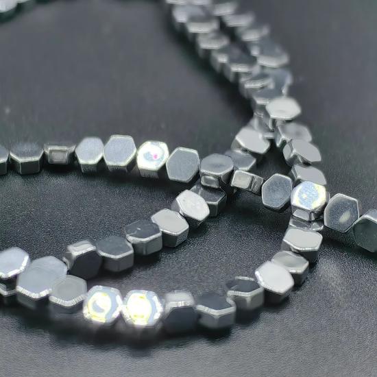 4 mm Beşgen  Hematit Doğal Taş