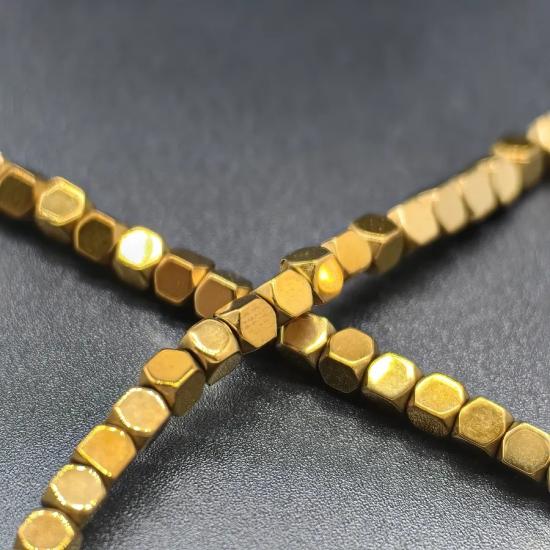 3 mm Altıgen  Hematit Doğal Taş