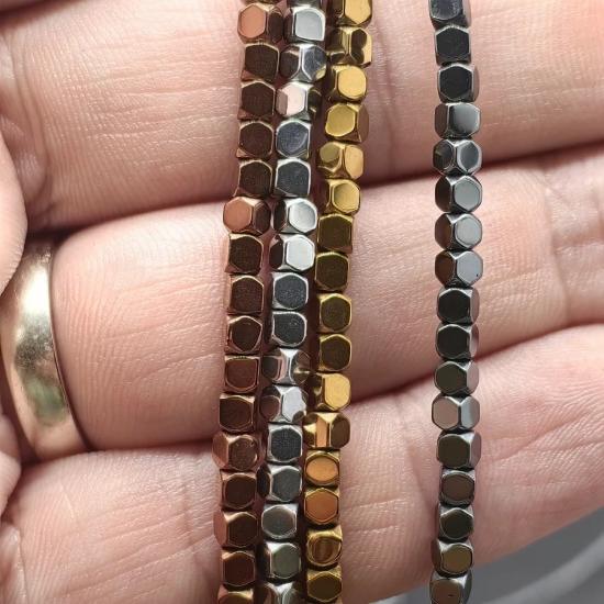 3 mm Altıgen  Hematit Doğal Taş
