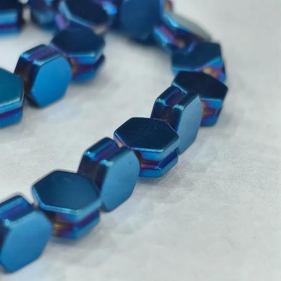 8 mm Petek  Hematit Doğal Taş