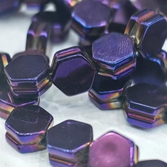 8 mm Petek  Hematit Doğal Taş