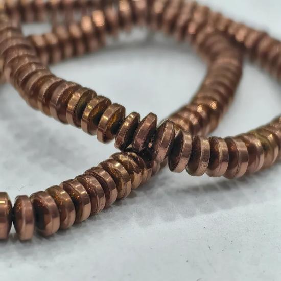 8 mm Rondela  Hematit Doğal Taş