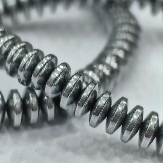 8 mm Rondela Ufo Hematit Doğal Taş