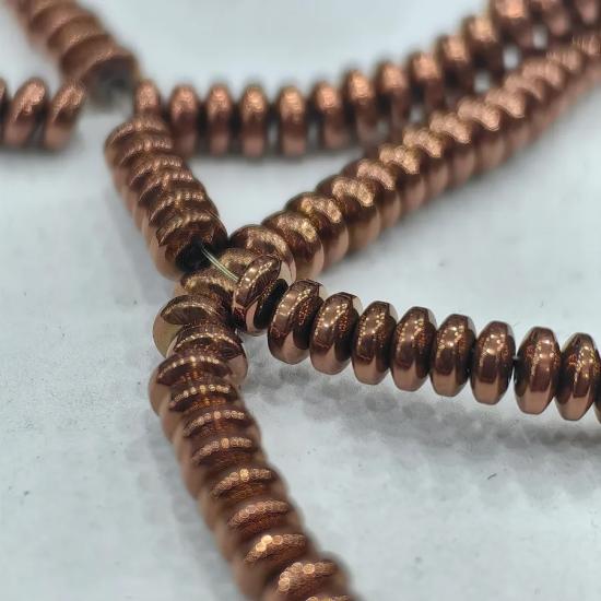 6 mm Rondela  Hematit Doğal Taş