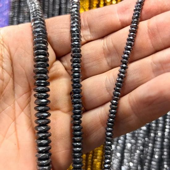 4 mm Fasetli Rondela  Hematit Doğal Taş