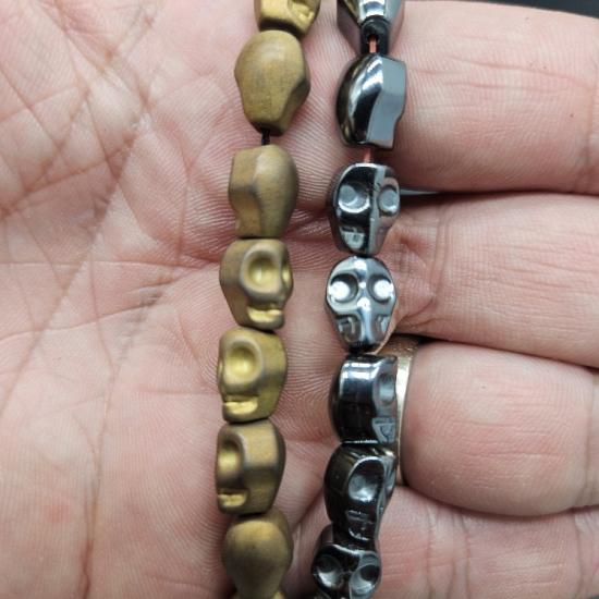 8 mm Kuru Kafa  Hematit Doğal Taş