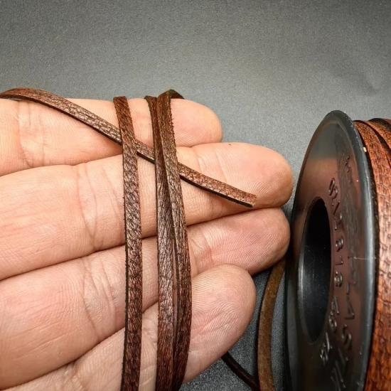 3mm Kahverengi Biye Hakiki Deri