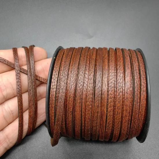 3mm Kahverengi Biye Hakiki Deri