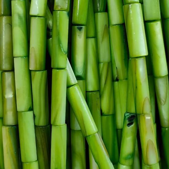 3 x 14  mm Silindir Kesim Sedef Boncuk