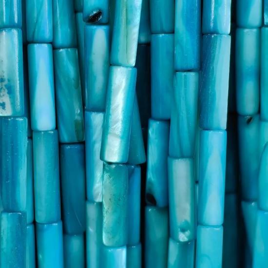 3 x 14 mm Silindir Kesim Sedef Boncuk