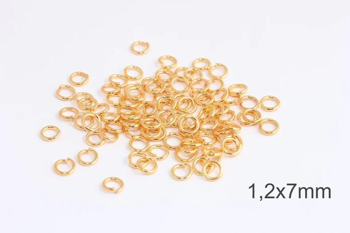 24k Altın Kaplama Kolye,Halhal,Bileklik Metal Halka