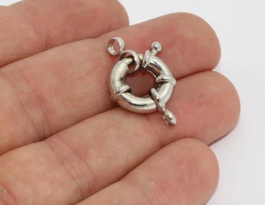 Gümüş Kaplama 15mm Gemici Kilidi, Gemici Klips