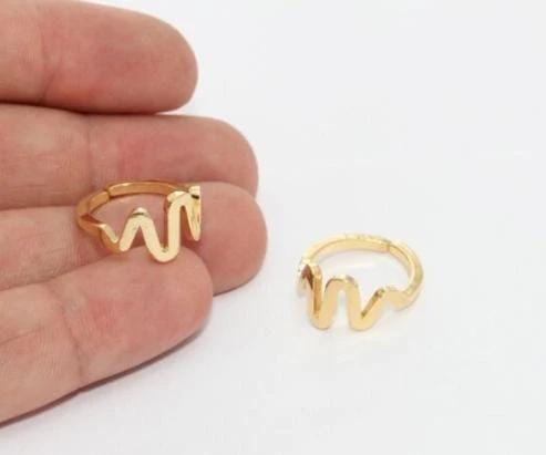 24 Ayar Altın Kaplama  Yılan Yüzük