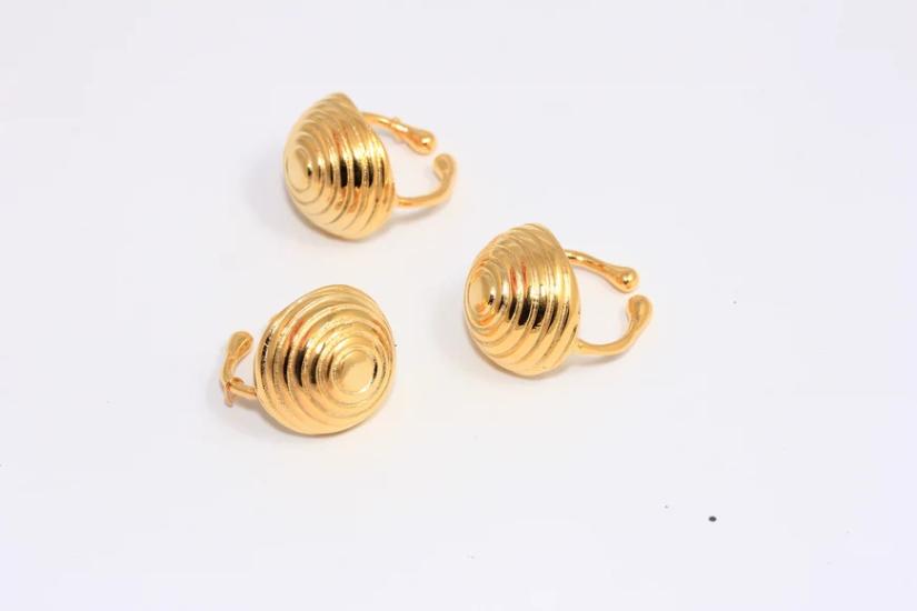 24 Ayar Altın Kaplama  Petek Kovan Arı Yüzük